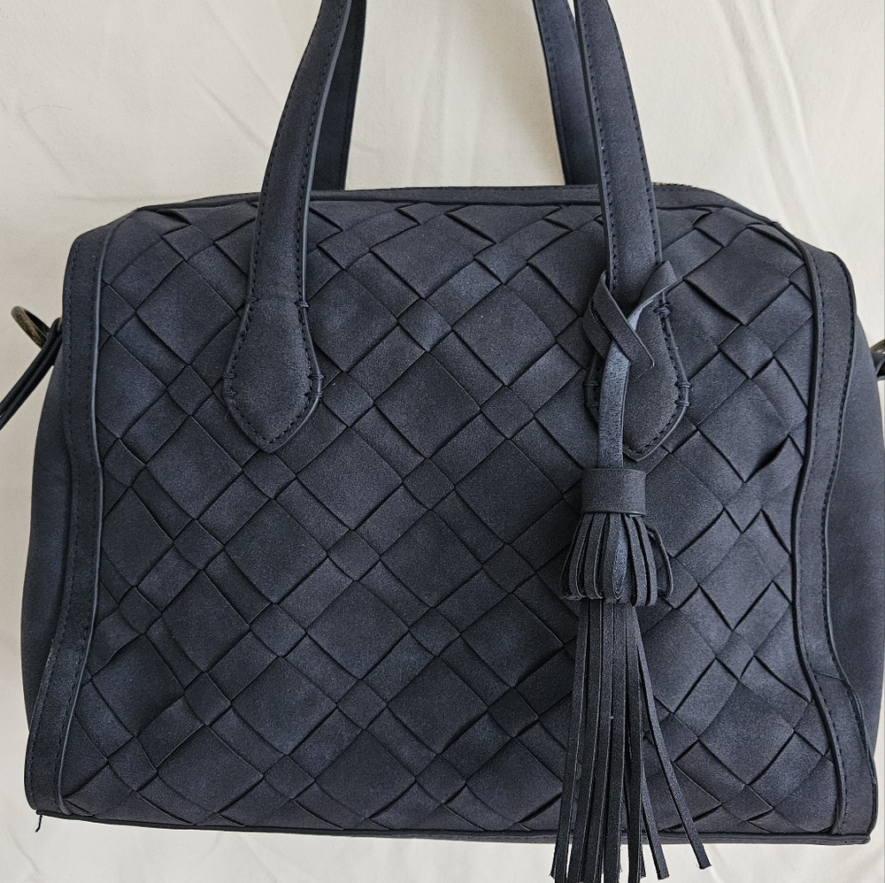 Universal Thread Navy Blue Woven Handbag